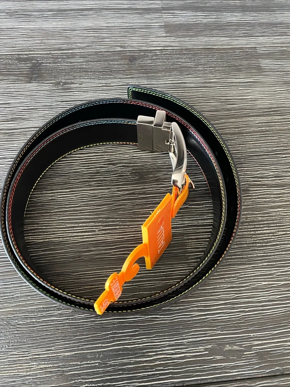 Tallia Belt Mens 36 Black  Leather Reversible